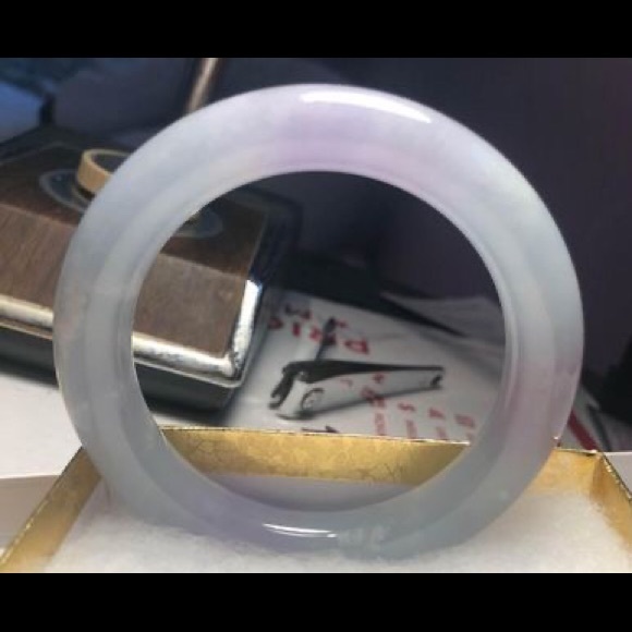 COPY - Genuine Burmese Lavender Jadeite Jade Bracelet Bangle 59mm 老坑A货翡翠手镯紫罗兰缅甸… - Picture 12 of 15